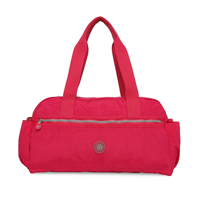 Baomi CRINKLE Fuchsia Red Soft One Size Handbag