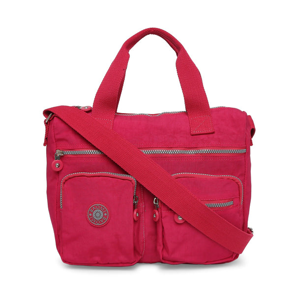 Baomi CRINKLE Fuchsia Red Soft One Size Shoulder Bag