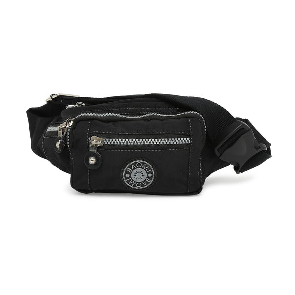 Baomi CRINKLE Black Soft One Size Waist Bag