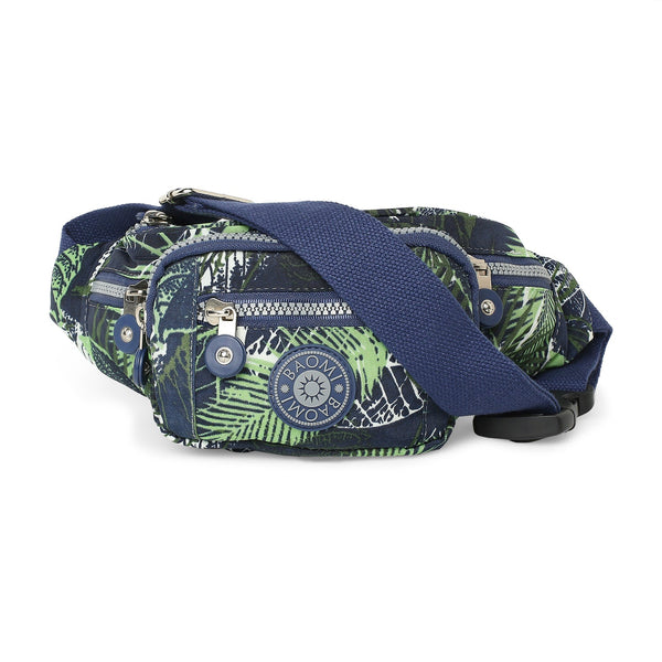 Baomi CRINKLE Blue & Green Soft One Size Waist Bag