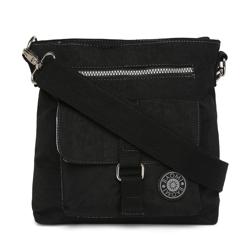 Baomi CRINKLE Black Soft One Size Shoulder Bag