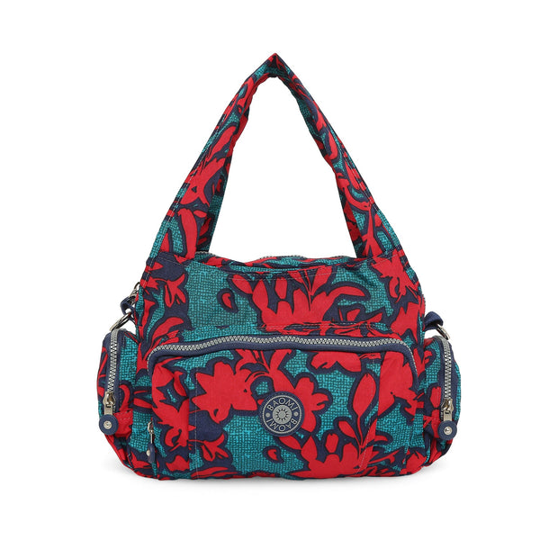 Baomi CRINKLE Red & Green Soft One Size Handbag