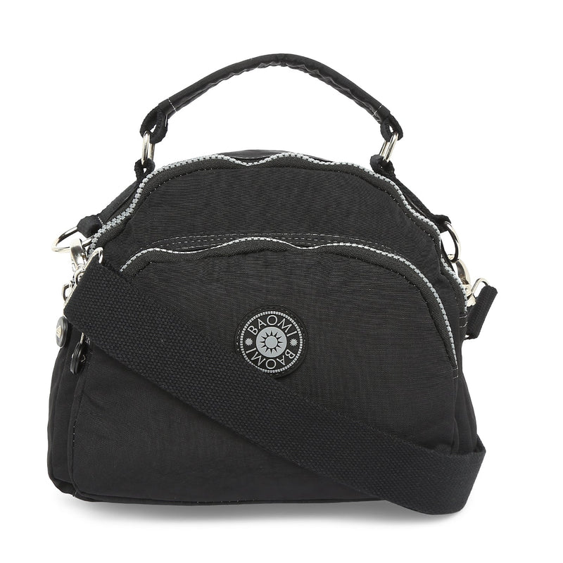 Baomi CRINKLE Black Soft One Size Shoulder Bag