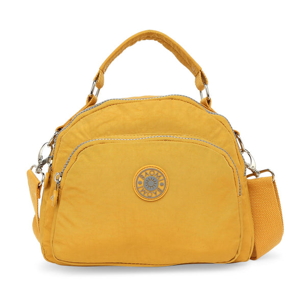 Baomi CRINKLE Yellow Soft One Size Shoulder Bag