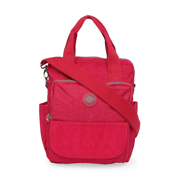 Baomi CRINKLE Fuchsia Red Soft One Size Shoulder Bag