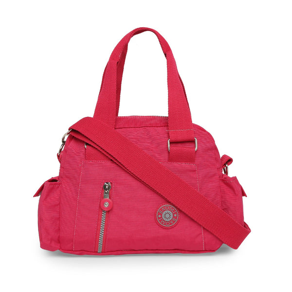 Baomi CRINKLE Fuchsia Red Soft One Size Handbag