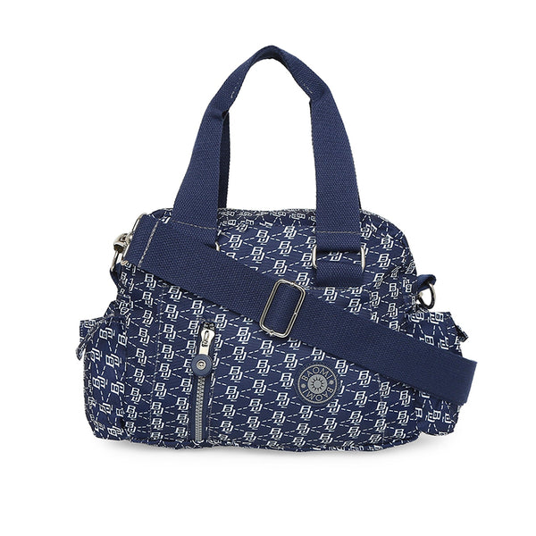 Baomi CRINKLE Blue & White Soft One Size Handbag