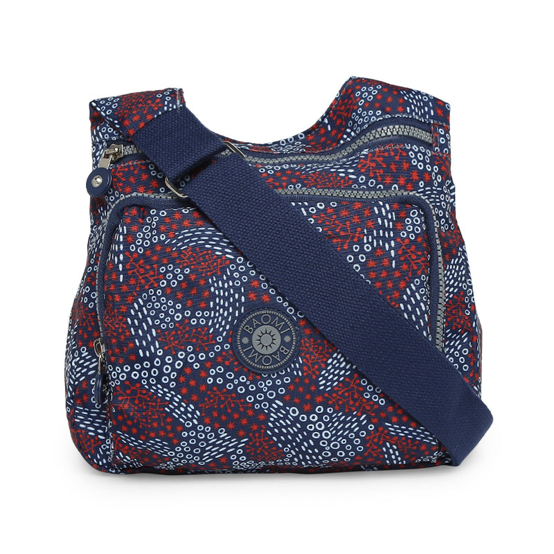 Baomi CRINKLE Blue & Red Soft One Size Shoulder Bag