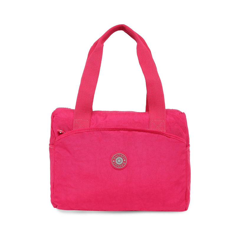 Baomi CRINKLE Fuchsia Red Soft One Size Handbag