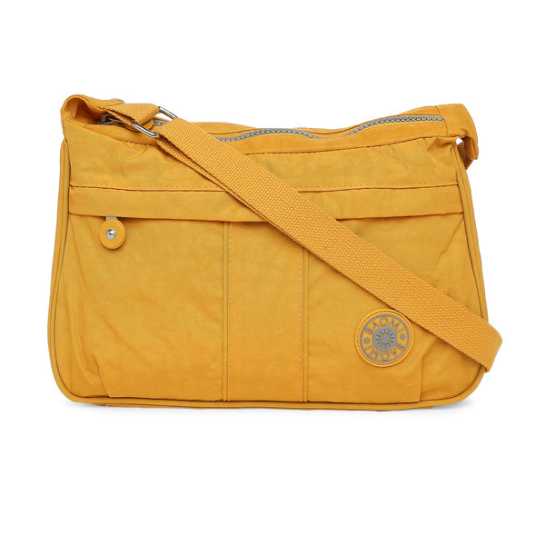 Baomi CRINKLE Yellow Soft One Size Shoulder Bag