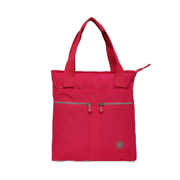 Baomi CRINKLE Fuchsia Red Soft One Size Handbag