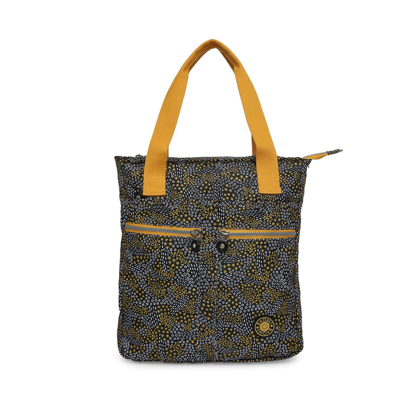 Baomi CRINKLE Black & Yellow Soft One Size Handbag